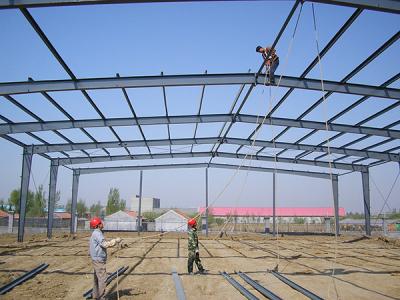 China Prefabricados de acero en el taller de la fábrica de la estructura ligero en venta