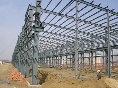 China Speziell angefertigte vorgefertigte Stahlschuppen Metallbau Stahlkonstruktion für Lager zu verkaufen