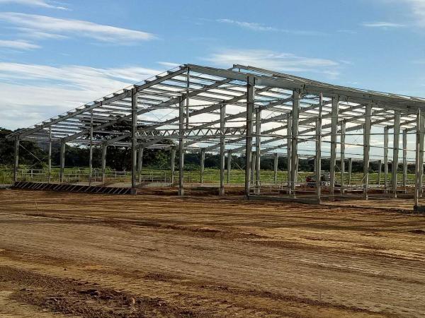 Quality Quick Installed Steel Structure Workshop Building With steel Frame construction for sale