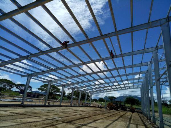 Quality Quick Installed Steel Structure Workshop Building With steel Frame construction for sale