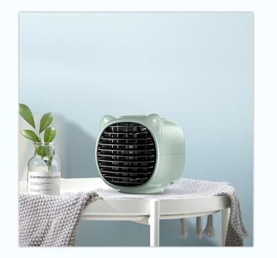 China 2021 Portable water air Cooler Fan Personal Space desktop Cooling Fan fogless Humidifiers Quiet Fan with USB Recharged for sale
