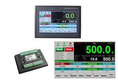 China Dynamic Touch Screen Checkweigher Indicator Controller With RS232 RS485 Communication for sale