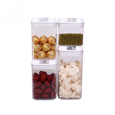 China High Quality Kitchen Use 4pcs Set Customized Plastic Airtight Food Storage Containers for sale