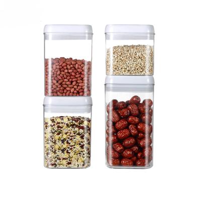 China Easy Open Airtight Transparent Small Plastic Food Storage Container for sale