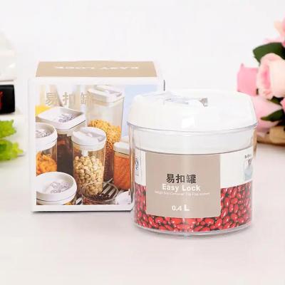 China Customized Reusable Round Canister Type Dry Plastic Food Storage Containers for sale