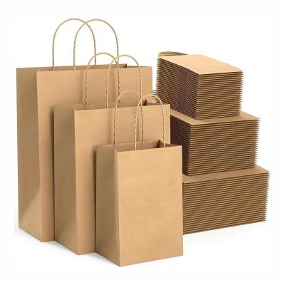 China 100% Recyclable Premium Quality Kraft Paper Bags with Handle for sale