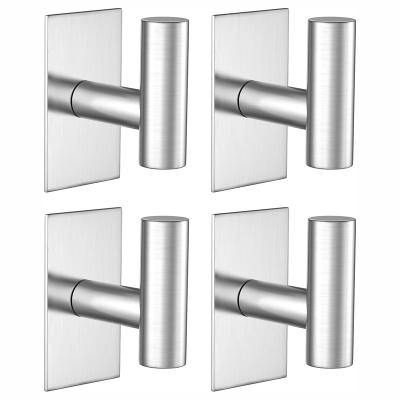 China Stainless Steel Wall Towel Hooks Door Hooks for Kitchen and Bathroom for sale