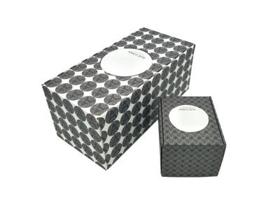 China Cajas de envío vacías de grabación en relieve, pequeñas cajas de cartón acanaladas con las tapas en venta