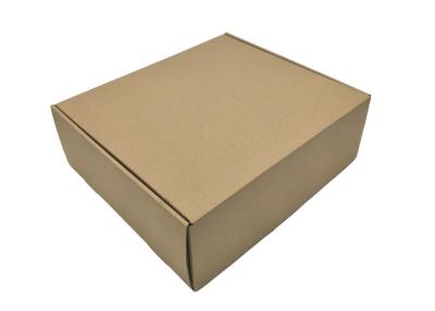 China Brown Kraft Paper Packaging With Tray , Corrugated Cardboard Boxes for sale