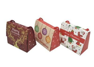 Chine Emballage mignon de cadeau de Noël de papier de client de tirage en couleurs fait sur commande de luxe à vendre