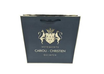 China Luxury Large Paper Gift Bags With Handles Customized Brand Logo Printing for sale