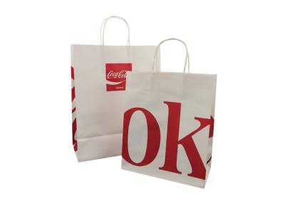 China Unique Sustainable Personalised Paper Bags / Custom Printed Grocery Bags for sale