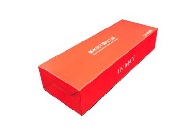 China Custom Cardboard Shipping Boxes Foldable Paper Box Red 250-300gsm for sale