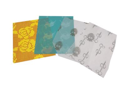 China Impressão de cor completa branca lisa pura da folha CMYK do lenço de papel dos azuis marinhos à venda
