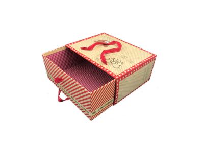Chine Conception coulissante de noeud papillon de Brown emballage de papier de cadeau de tiroir de fantaisie exquis de sacs à vendre