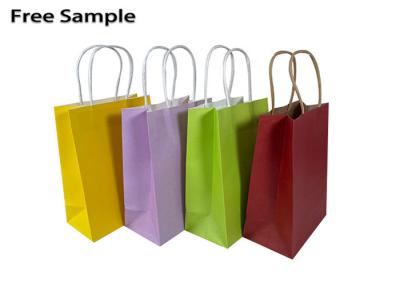 China 15*8*21cm 250gsm CMYK Kraft Paper Shopping Bag Twisted Handles​ for sale