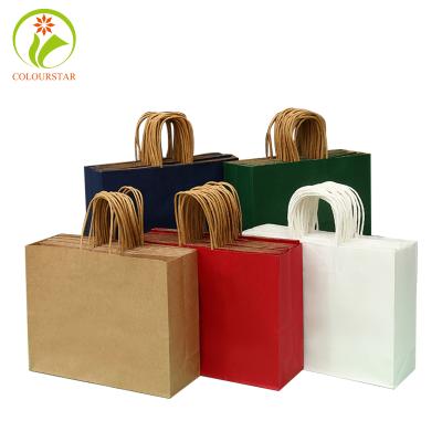 China Offset CMYK FSC 350g Present Paper Bag ISO9001 With Rope Handle for sale