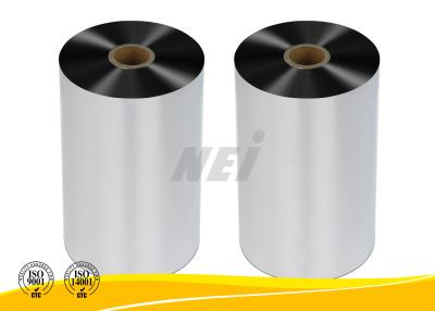 China 21 Micron Silver Polyester Film Rolls , Silver Polyester Base Film For Wine Boxes for sale