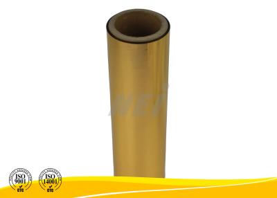 China Reflective Gold Metalized Thermal Lamination Film Rolls Environmentally Friendly for sale