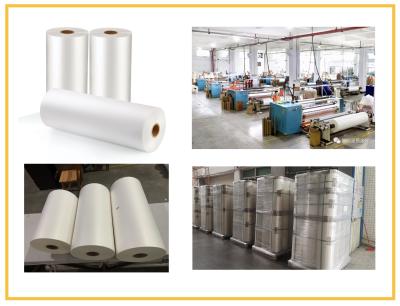 China Offset Printing BOPP Matte Lamination Film Transparent Extruded Coating Surface for sale