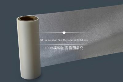 China BOPP claro cepilló la película caliente de la laminación para las películas del sellado/del embalaje flexible de la hoja en venta