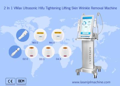 Chine 2 dans 1 levage de visage de machine de beauté de Hifu d'ultrason de Vmax 7d à vendre