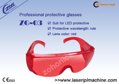 China Gafas de seguridad rojas de laser 400nm para la luz/los dientes frescos llevados que blanquean la máquina en venta