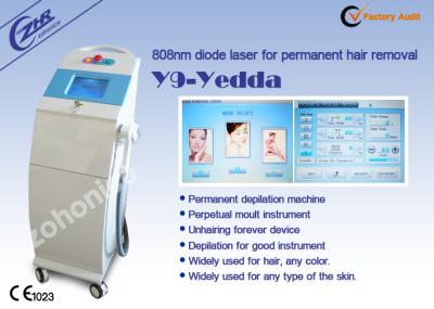 China Máquina 808nm da remoção do cabelo do laser do diodo para a remoção do cabelo/bordo do mordente à venda