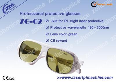 Chine Eyewear fait sur commande professionnel de protection de laser de jaune pour le laser de Yag à vendre