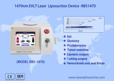 China 1470 Nm Diode Optical Fiber Laser Liposuction Machine Portable Non Surgical for sale