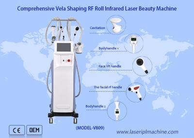 China Professional 640nm Cavitation Machine Body Slimming Vela Infrared Laser Rf Roll Shaper 90kpa for sale