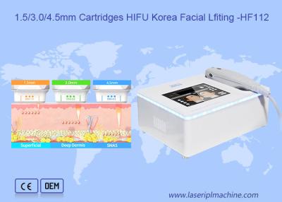 China 3 Cartridge Portable Hifu Device Anti Wrinkle Skin Lifting And Tightening for sale