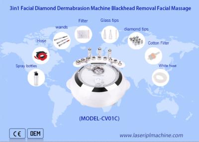 中国 ダイヤモンドのMicrodermabrasion機械スプレーのしわの取り外しの顔の深い皮をむく装置 販売のため