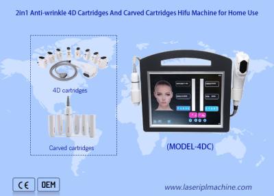 Chine la machine 2pcs de remontée du visage d'ultrason de 200w 4d Hifu manipule à vendre