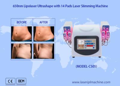 中国 650nm Lipoレーザーは脂肪吸引術にのための減らすセルライトの脂肪取り外し装置をパッドを入れる 販売のため