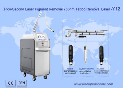 China 755nm Alexandrite picosecond Laser Tattoo Removal Machine for sale