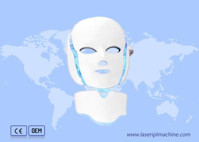 China Uso en el hogar Terapia de luz LED Masaje de cara cuello Cuidado de la piel Dispositivo de máscaras faciales LED en venta