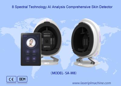 China Draagbare rimpelpigment scanner 3D gezichtshuid analysator machine Te koop
