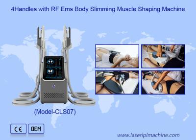 China Non Invasive 4 Handles Hi Emt  Body Slimming Fat Burner Rf Ems Muscle Sculpting Machine for sale