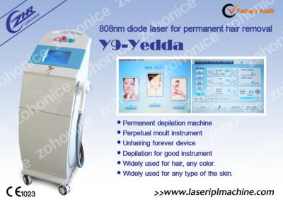 China 808 Diode Laser Hair Removal Machine For Cheek Hair / Lip Removal for sale