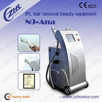 China Remoção do pigmento da máquina da beleza do rejuvenescimento da pele da máquina do laser IPL da remoção do cabelo à venda