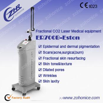 China 30W Fractional Co2 Laser Machine CE Medical With LCD Display For Pigment Removal for sale