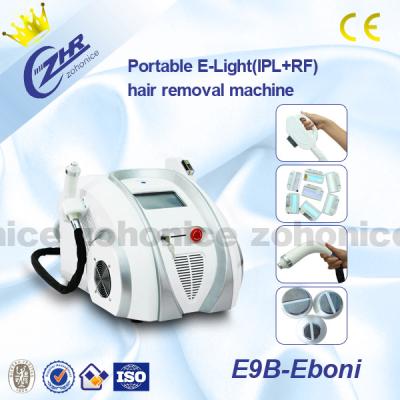 China Portable E-light IPL RF For Hair Removal & Wrinkle Removal With Two Handles for sale