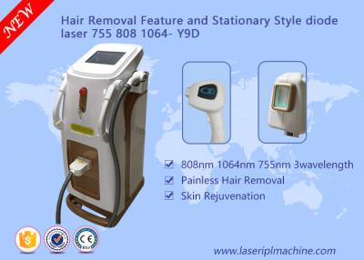China Depilation Diode Laser Hair Removal Machine 3 Wavelength 755nm 808nm 1064nm for sale