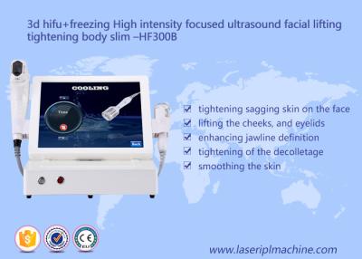 China Gesicht Hifu-Schönheits-Maschine, hohe Intensitäts-fokussierte Ultraschall Hifu-Face lifting-Maschine zu verkaufen