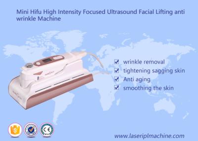 China Mini Multi Function Hifu Beauty Equipment Facial Lifting Anti Wrinkle Machine for sale
