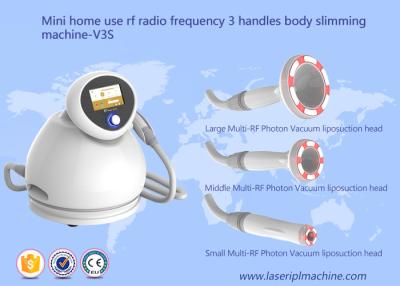 China Mini Home Use RF Slimming Machine / 3 Handles Body Slimming Machine for sale