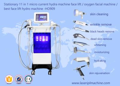 China 11 estacionários em 1 micro máquina HO909 da beleza do oxigênio do levantamento de cara da máquina do Hydra à venda