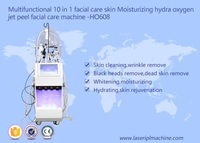 China 10 In 1 Multi Function Beauty Equipment Hydra Oxygen Jet Peel Facial Care Machine for sale