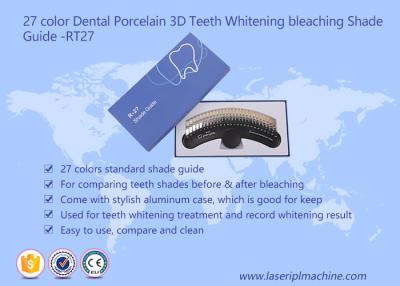 Chine Les dents de RT27 3d blanchissant l'ombre de blanchiment guident la certification de la CE de 27 couleurs à vendre
